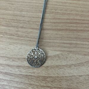 Intricate Gold Filigree Circle Necklace